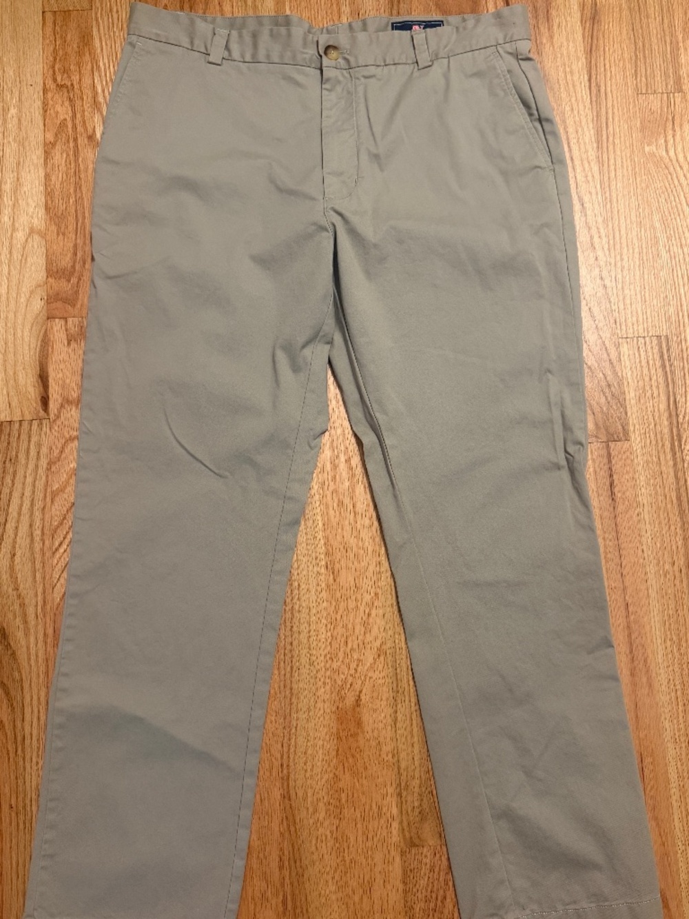 Vineyard Vines Breaker Pants Mens 36x30 Khaki Classic Chino Flat Front Workwear